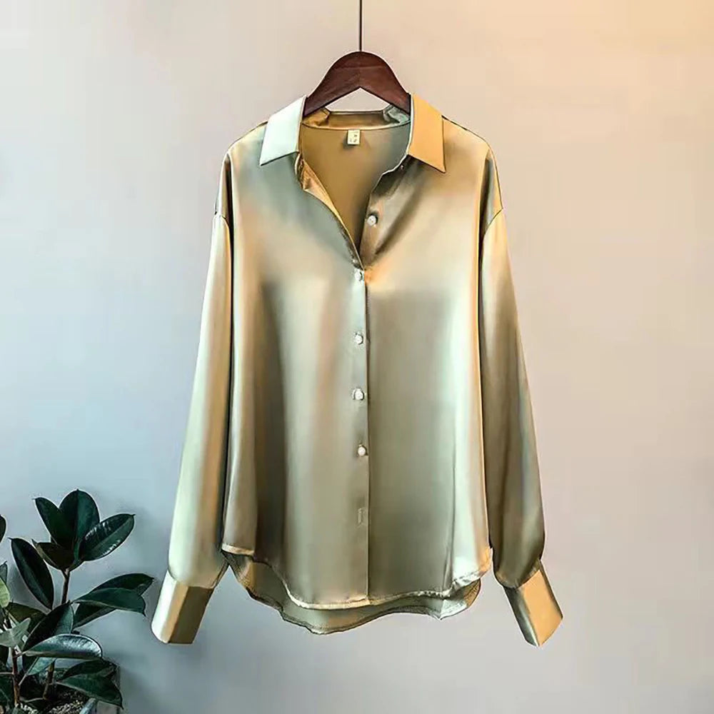 Summer Shirts And Blouses Woman Casual Top Autumn Winter Korean Long Sleeve Button Elegance Sweet Casual Office Lady New Shirts Main image