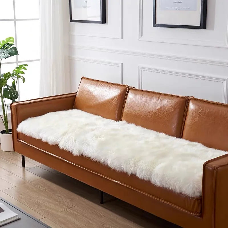 Customized Australia Lamb Wool Rug 100% Pure Sheepskin Seat Cushion Real Sheep Hair Fur Mat
