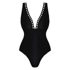 2026 Swimwear Women’s V-Neck One-Piece Swimwear with Skirt Set – Sexy Beachwear Holiday Bathing Suit for Vacation Outfit Dress