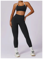 Gym Sport Bra Halter Sports Bra Anti-sweat Breathable Yoga Bra Shockproof Crop Top Fitness Top Push Up Workout Top Women
