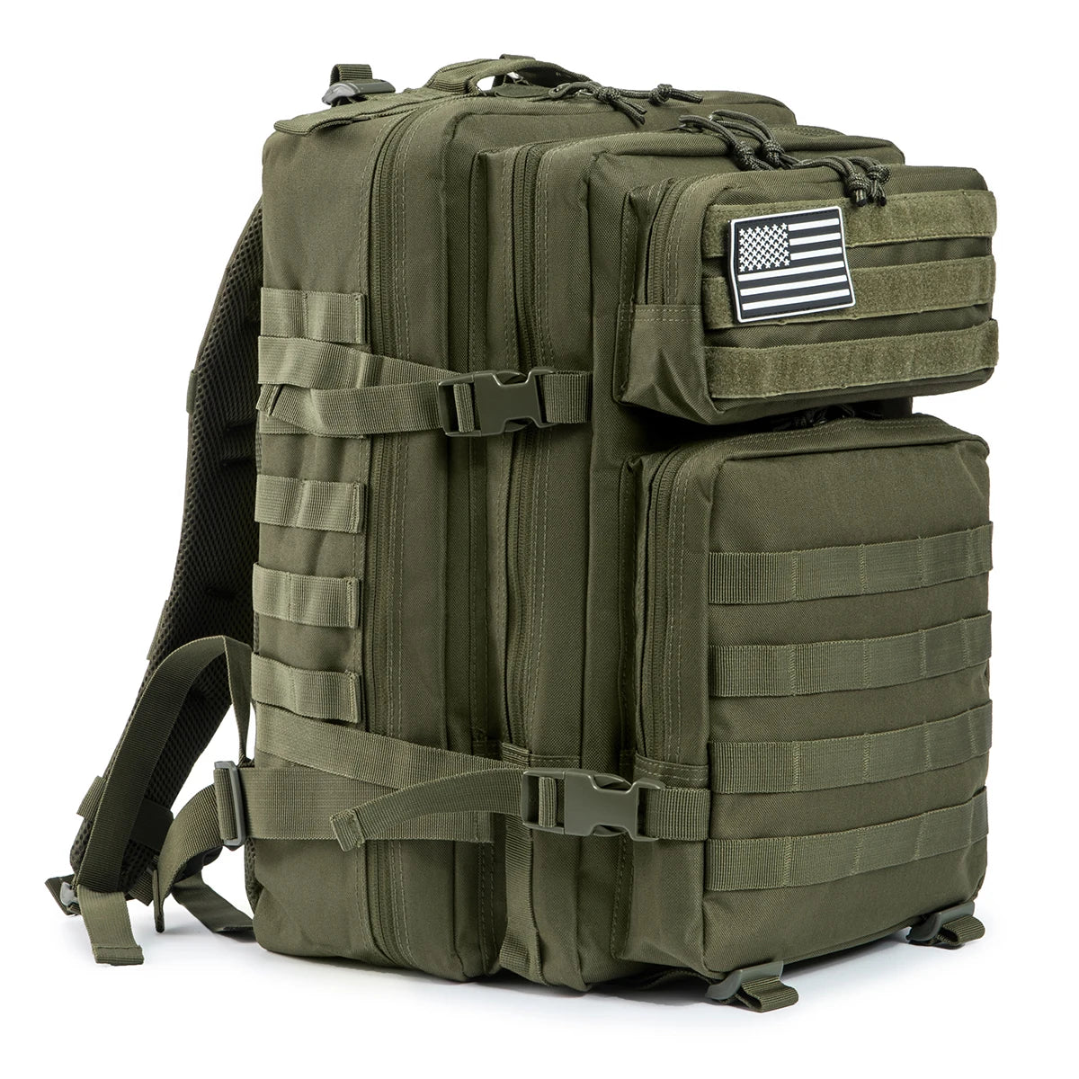 45L Tactical Hunting Backpack Molle Storage Bag Large Capacity Multi Pocket Wear Resistant Outdoor Hunting Gear Rucksack Durable Wild Shooting Daypack For Men Women Hunters Bushcraft Wilderness Trekking Camping Luggage Bag