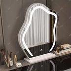Bedroom Mirror Dressing Table Desk White Drawers Light Makeup Vanity Wood Room Penteadeira Com Espelho Dresser Furniture