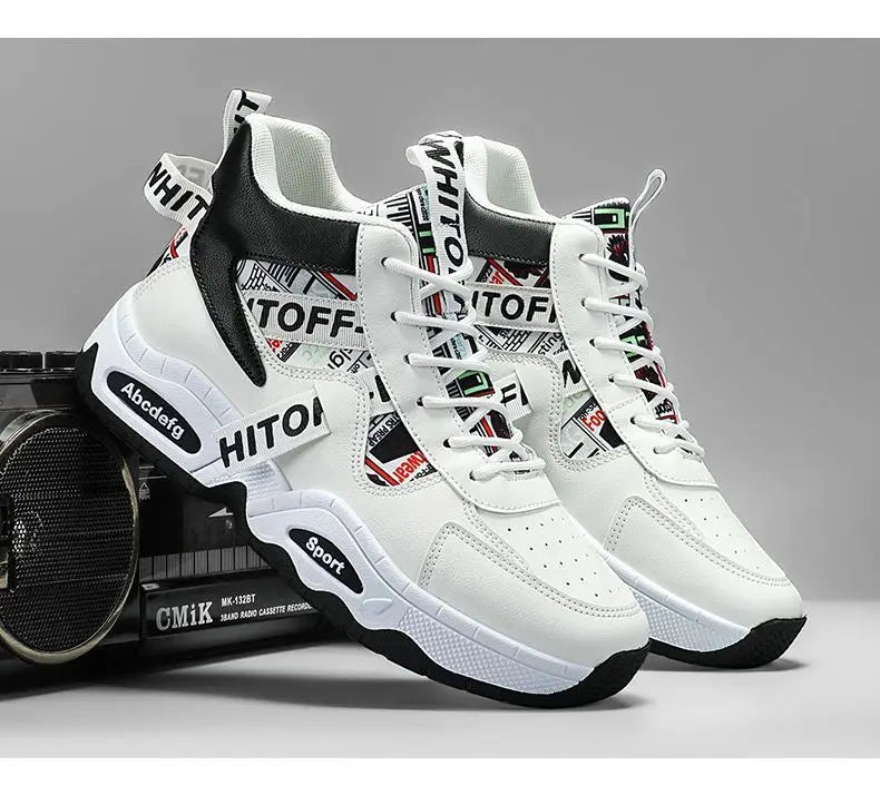 Luxury High Top Men's Vulcanized Shoes Winter Casual Sneaker for Men Ankle Boots Platform Designer Skateboard Tenis Masculino
