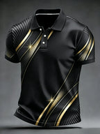 Men's 3D Print Golf Polo Shirt Short Sleeve Micro Elastic Polyester Outdoor Casual Summer Streetwear Daily Wear