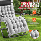 SucceBuy Zero Gravity Chair Zero Gravity Recliner Lounge Chair Adjustable Anti Gravity Chair with Cushion Footrest and Cupholder