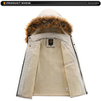 New Winter Men Outwear Fleece Warm Removable Hooded Hiking Jacket Men Outdoor Windproof Casual Fashion Jacket Coat Male Clothing