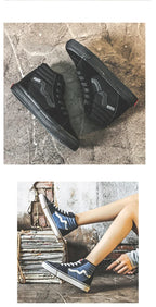 Canva Women's Casual Korean Style Flat Shoes New Arrival Winter 2023 Trendy Ins Net Red Cotton Shoes Versatile For Students