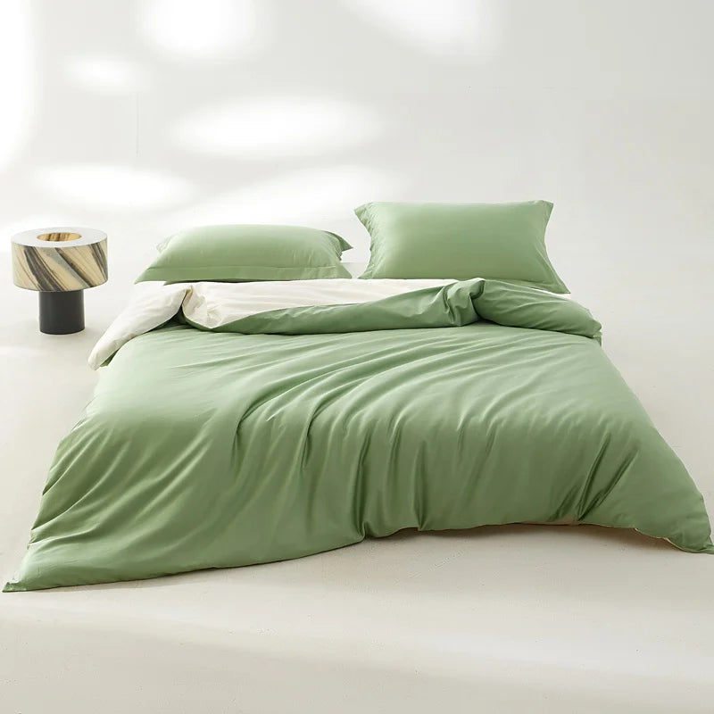 1pc Egyptian Cotton Duvet Cover Solid Color 100% Cotton 800 Thread Count Quilt Cover Korean Minimalist Style Bedding Ultra Soft