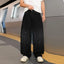Spring/Summer Rhinestone Straight Leg Jeans Retro Loose Fit Slimming Pants Casual Korean Style Long Pants