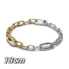 2025 New Hot Sale Original Me Dangle Charm Fit Me Bracelet For Women 925 Sterling Silver Luxury femme Bracelets Fine Jewelry