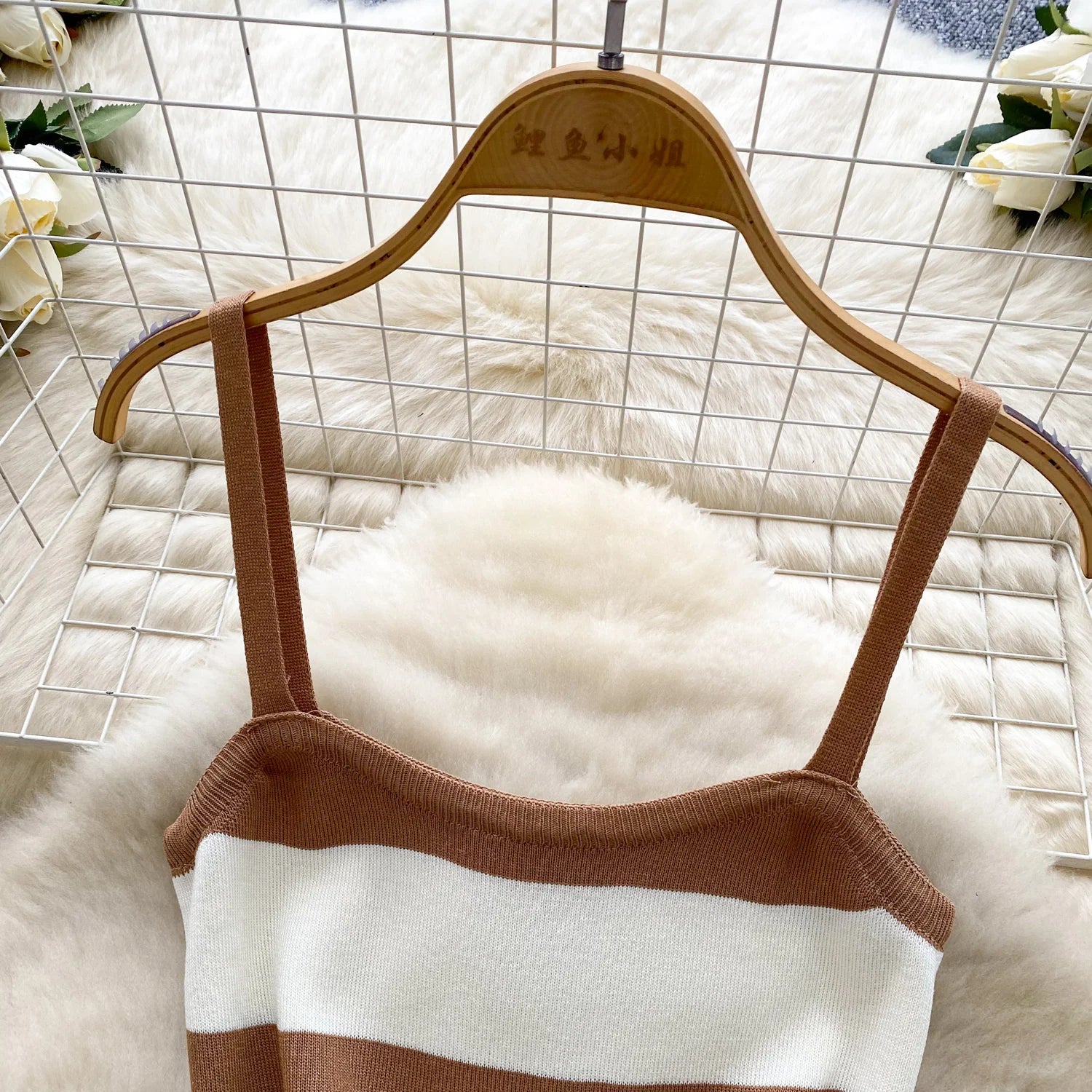 2025 & 2026 Lady New Stripes Ins Fashion Sexy Package Hips Bodycon Dress  Summer Knitted Spaghetti Straps Outfits Maxi Long Women Dress