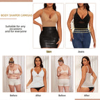 Body Shaper for Women Tummy Control Shapewear Compression Tanks Cami Tops V-Neck Camisoles Seamless See Through Waist Shaper