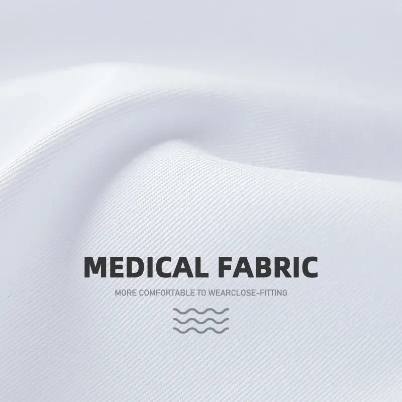 Custom Logo Men's Lab Coat 3 Pockets Short Sleeve Women's Lab Coats Medical Gown Dotctor Nurse Scrubs Hospital Clinic Uniform