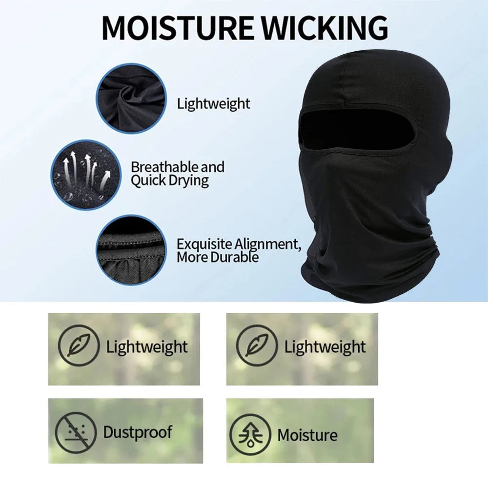 Ski Mask for Men Full Face Mask Balaclava Black Ski Masks Covering Neck Gaiter
