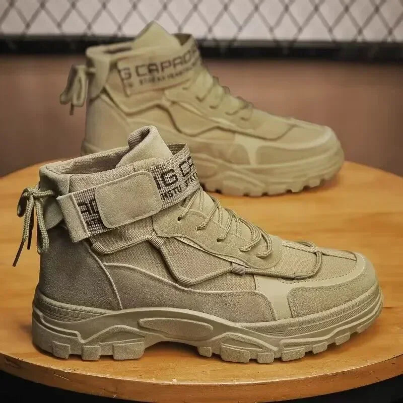 2026 Men Boots Tactical Boots Outdoor Hiking Winter Shoes Light Non-slip Men Desert Ankle Boots Botas Motocross Motorcycle Shoes