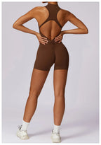 Sweat Suit Set Womens Jumpsuit Activewear Sets Women Gym Elastic Workout Outfit Women's One Pcs Yoga Suit Seamless Sports Set