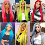 13x4 13x6 HD Transparent Full Frontal Lace 613 Blonde Colored Straight Human Hair Wigs Lace Front Wigs For Women 34 Inches