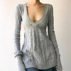 Fashion Y2K high Street black Summer new one-shoulder long-sleeved knitted pleated hip-hugging slimming leg-showing long dress