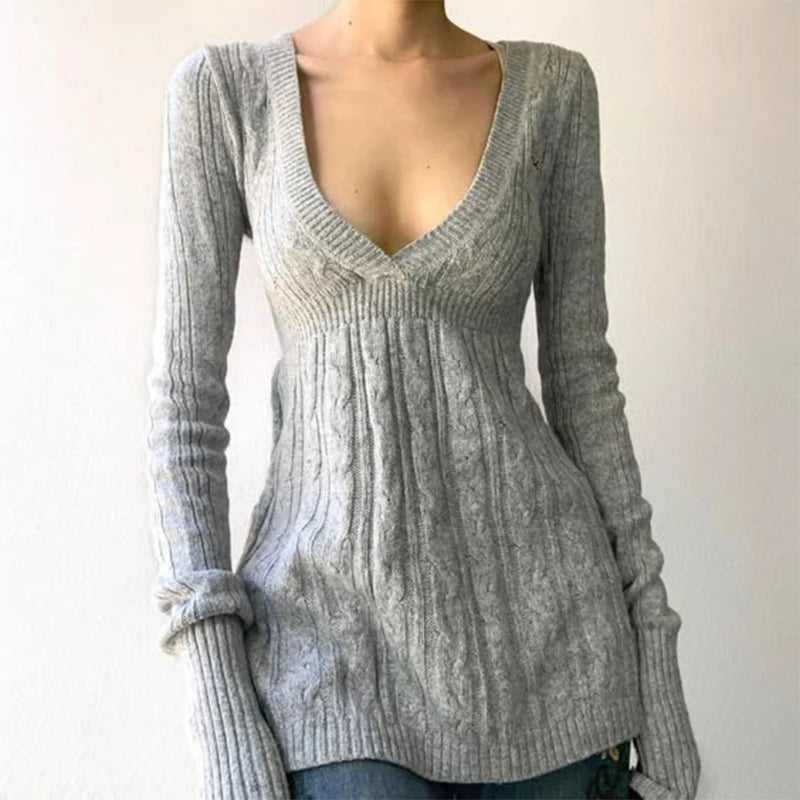 Fashion Y2K high Street black Summer new one-shoulder long-sleeved knitted pleated hip-hugging slimming leg-showing long dress