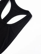 Woman Clothing Sleeveless Backless Solid Black Party Club Dress 2025 Summer Sexy Hollow Out Package Hip Mini Vacation Dresses