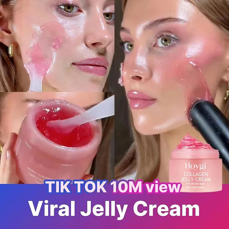 100g Jelly Face Cream Collagen Soft SPA Nourishing Moisturize Face Shrinks Pores Remove Comedones Jelly Essence Korean Skin Care Main image