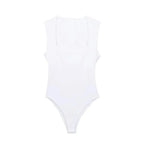 MUJER Woman Black Body Sleeveless Bodysuit Women Square Neck Sexy Lingerie For Women Body Wide Straps Bodycon Summer 2025 Tops