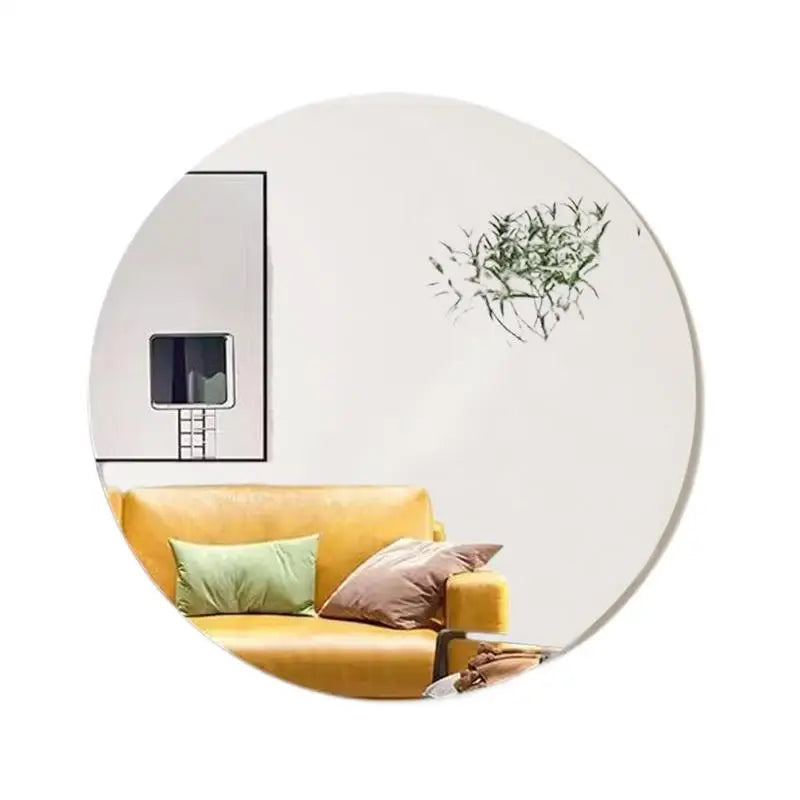 Bathroom Mirror Frameless Bathroom Wall Mirror Stickers Adhesive Bathroom Vanity Mirrors Waterproof Room Wall Decor For Bathroom Main image
