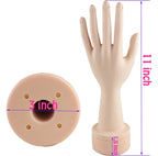 Mannequin Hand Women's Lifelike Soft Model for Jewelry Display Nail Art Manicure Fashion Teaching