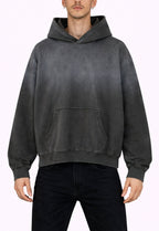 GREY DISTRESSED HOODIE