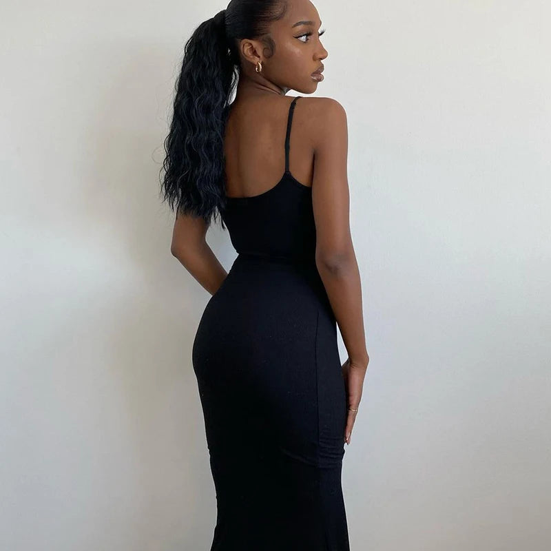 Satin Slip Sleeveless Backless Maxi Dress Women 2026 Y2k Summer Bodycon Elegant Sexy Outfits Ladies Birthday Party Club Sundress