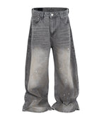 SLATE WIDEBOY SPLATTER DENIM