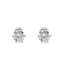 Sterling Silver 6 Prong 6MM 0.8CT Round Moissanite Earrings