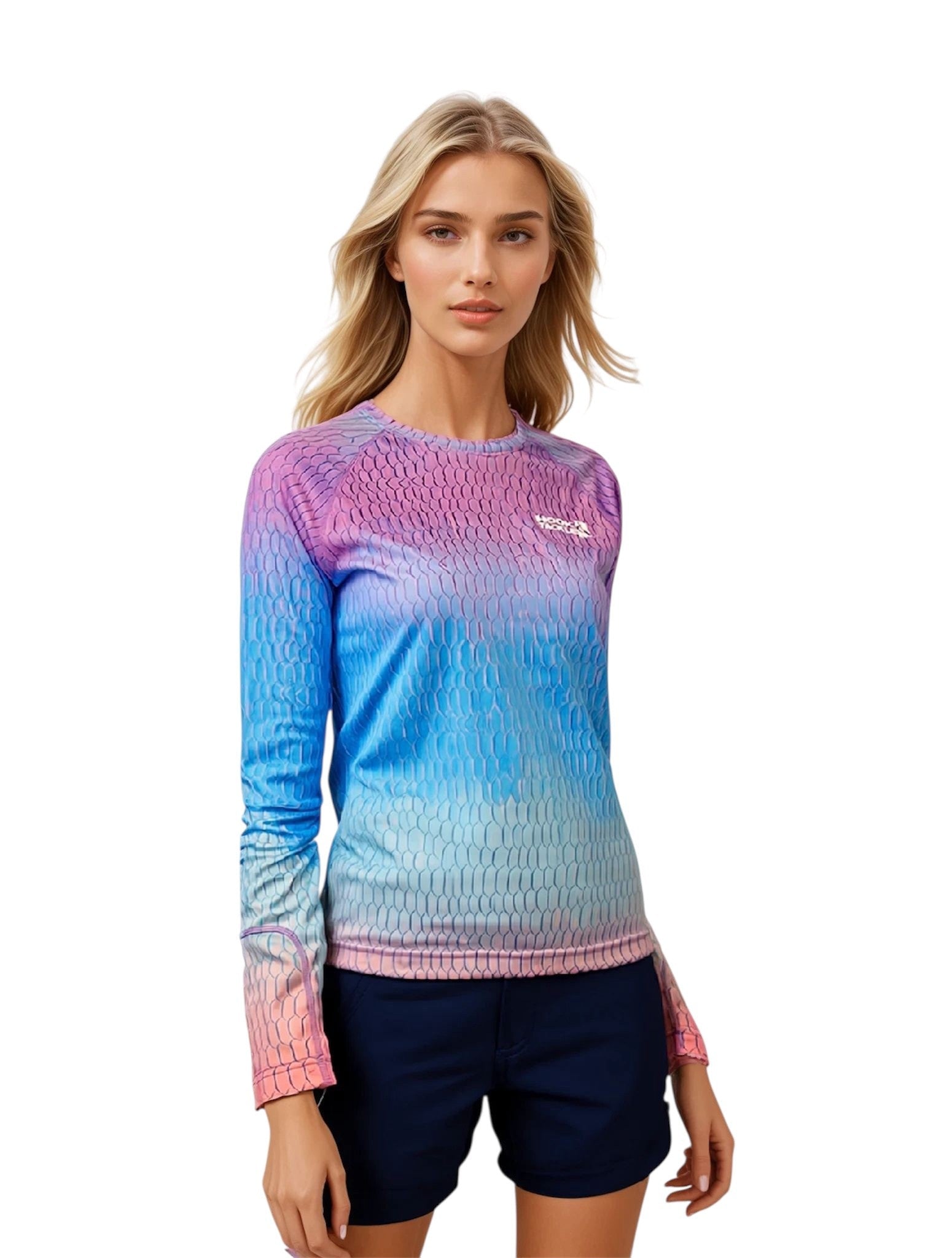 Women's Fish Scale L/S UV Fishing Shirt Secondary image