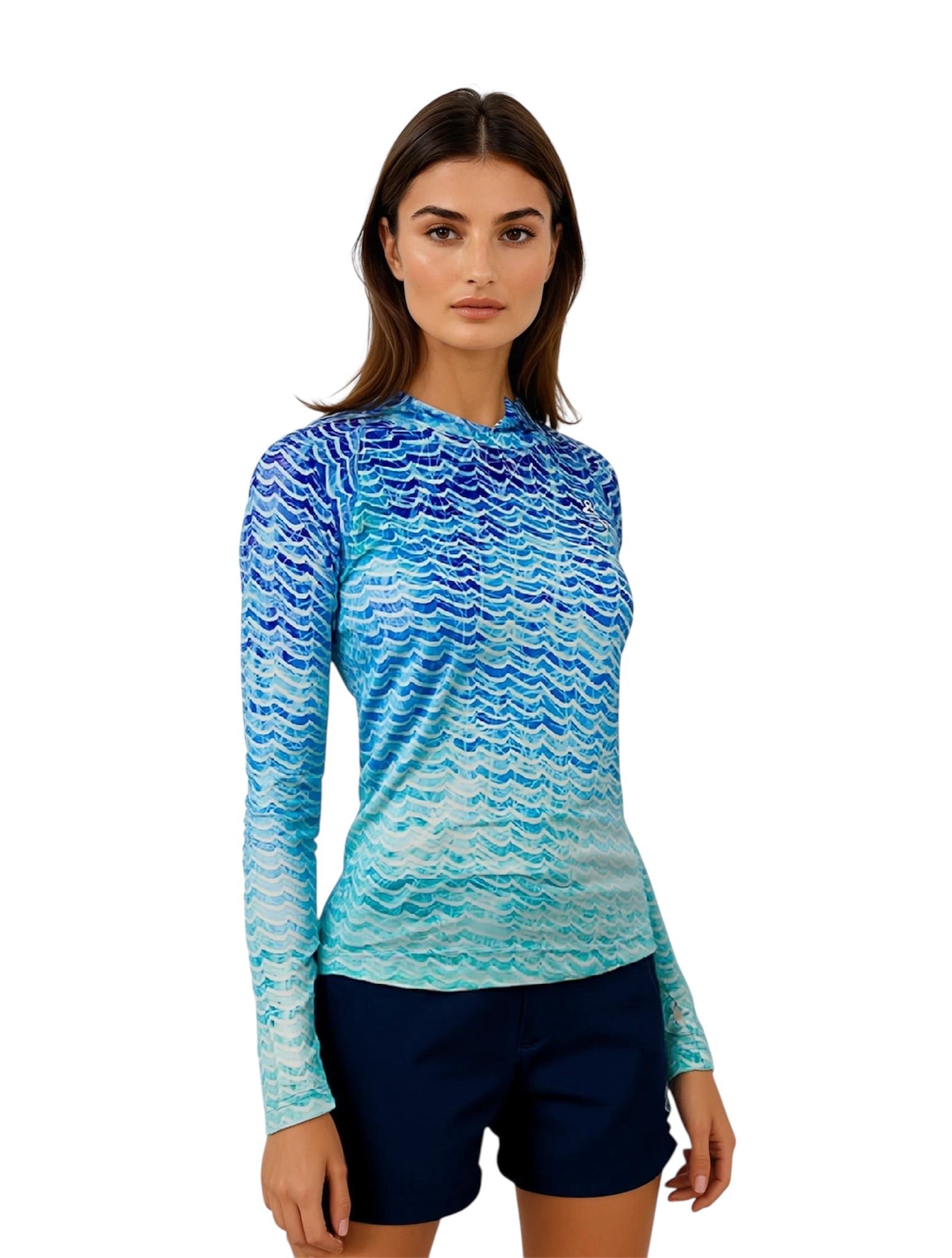 Women's Waves L/S UV Fishing Hoodie Secondary image