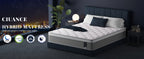 Twin XL Mattress, 12 Inch Twin XL Mattress in a Box Hybrid Design for Cooling Sleep Pressure Relief Supportive Fiberglass Free