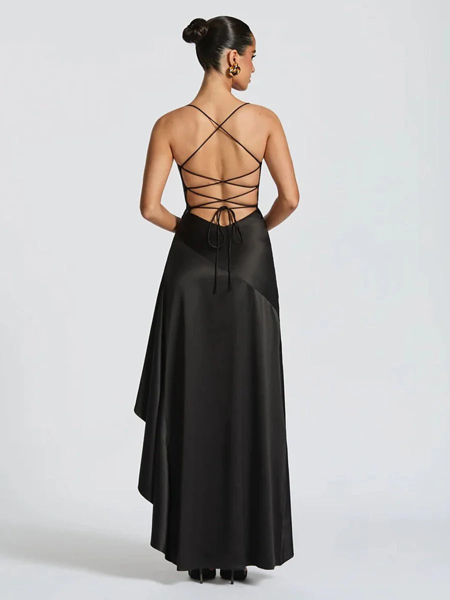 Bethany Backless Ruffles Irregular Dress Summer Secondary image
