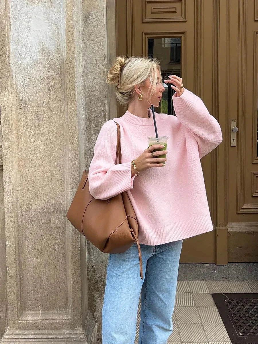 Deidra Crew Neck Pullover Sweater Secondary image