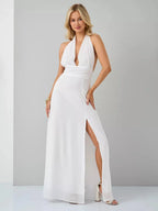 Fredrick Halterneck V-Neck Dress