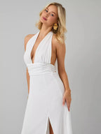 Fredrick Halterneck V-Neck Dress