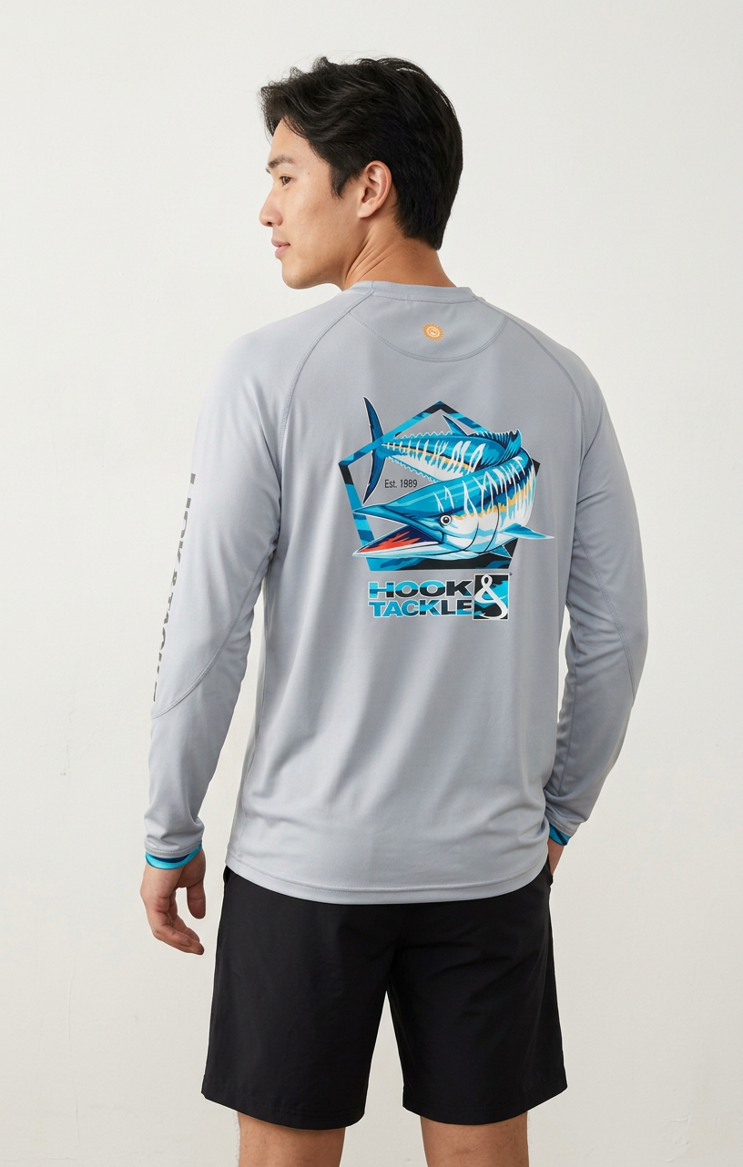 Men's Wahoo Pentagon L/S UV Fishing Shirt Secondary image