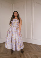 Anastelle Strapless Jacquard Dress