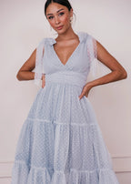 Jeanne Dress Dusty Blue