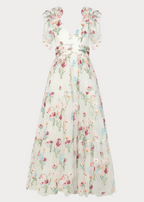 Margaret Floral Embroidered Maxi Wedding Dress