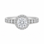 Sterling Silver 1.2CT Moissanite Engagement Ring