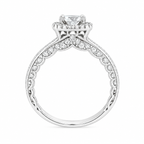 Sterling Silver 1.2CT Moissanite Engagement Ring