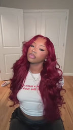Burgundy 99J Body Wave Lace 13x6 HD Front Wigs Human Hair Pre Plucked with Baby Hair 13x4 Lace Front Wigs for Black Women