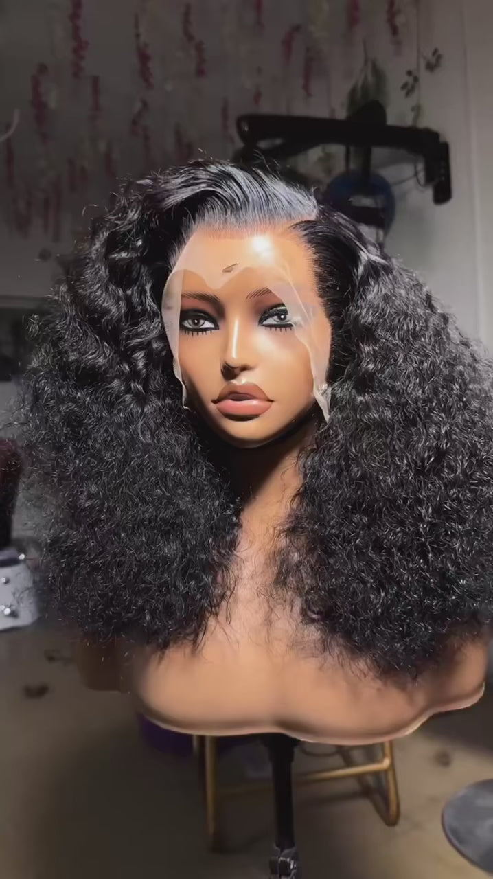 Short Bob Deep Wave Lace Frontal Wig PrePlucked 13x4 13x6 Lace Front Wig Peruvian Curly Human Hair Bob Wigs For Women and Girls