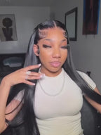 30 Inch Natural Black 360 Lace Front Straight Human Hair Wigs HD Transparant Full Lace 5X5 Glueless Wigs Human Hair Pre Plucked