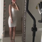 New women's fashionable neck hanging sexy suspender backless tight bandage dress 2026 elegant hip hugging dress