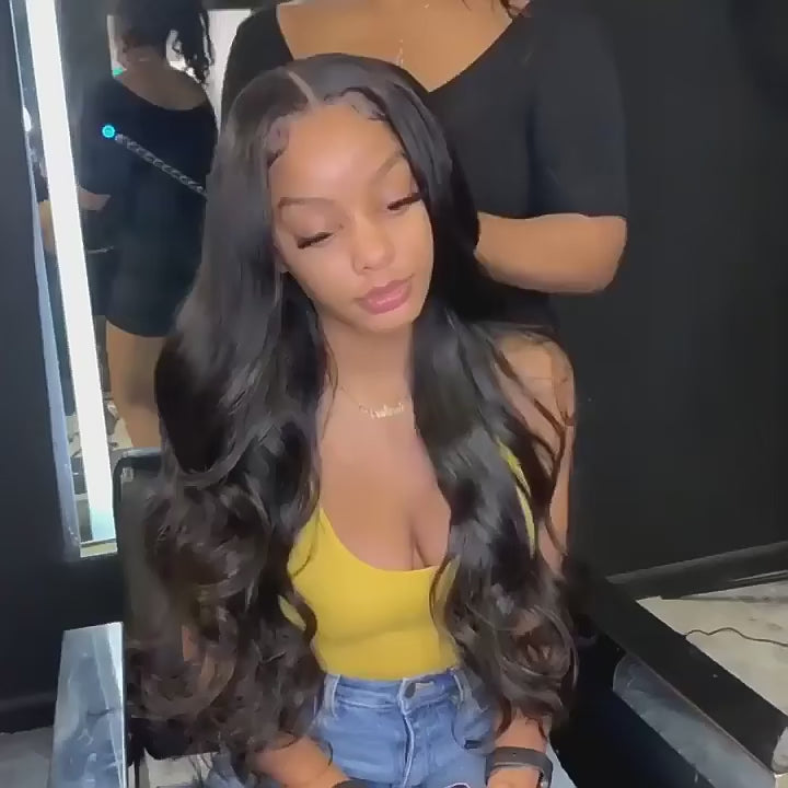 Beaufox Lace Front Human Hair Wigs For Women Brazilian Body Wave Lace Frontal Wigs Human Hair Wigs 4x4 Lace Closure Wig Main image